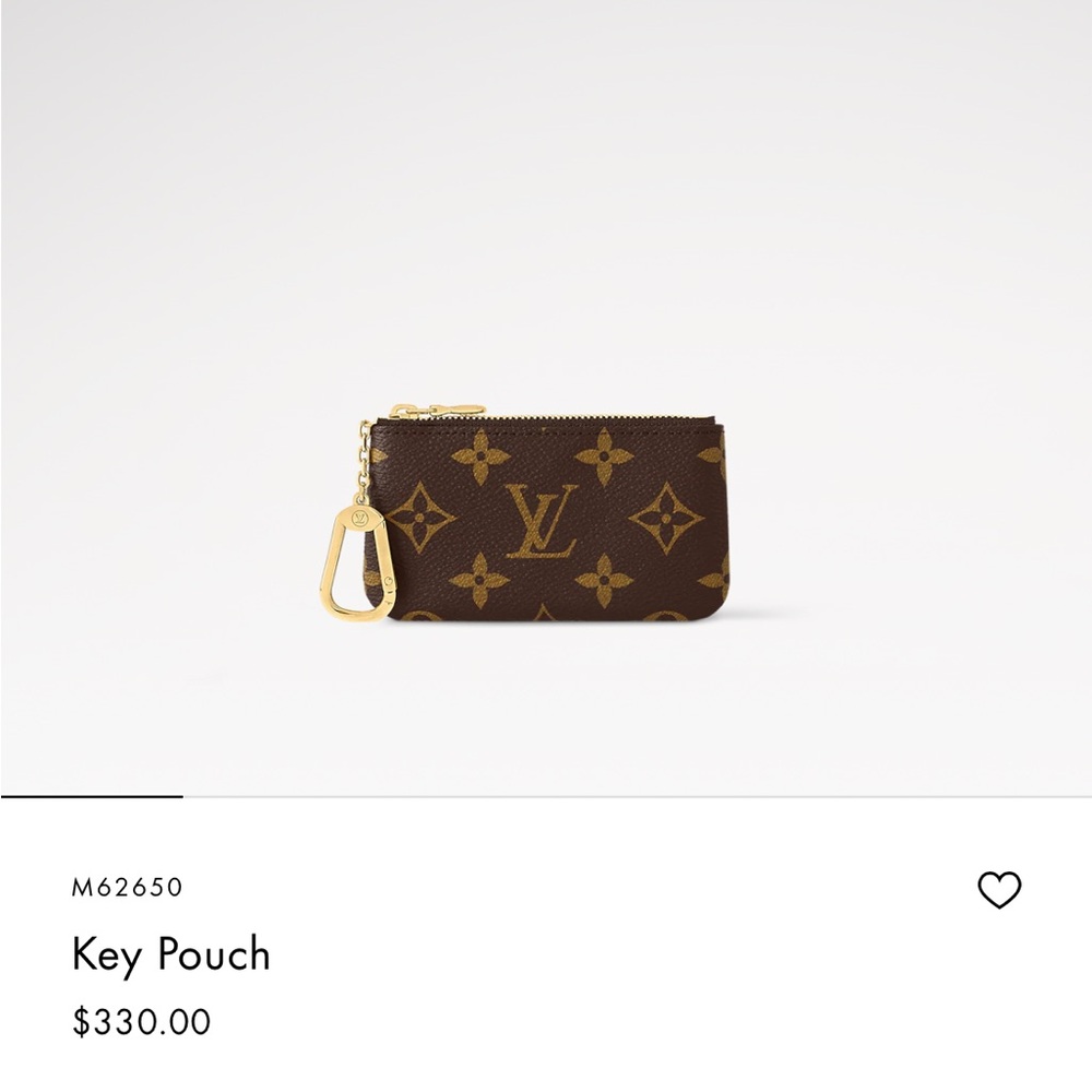Louis Vuitton Brown Monogram Key Pouch